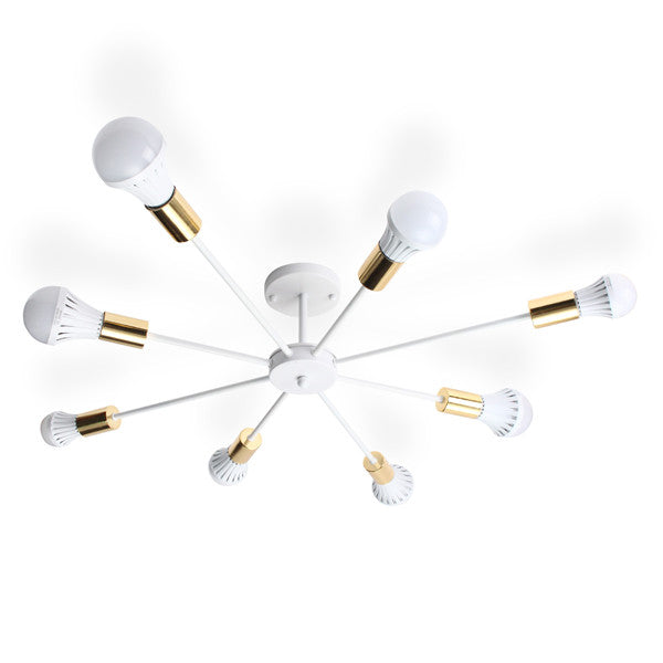 Vintage Industrial Edison Chandelier Metal Flush Mount LED Ceiling Lights